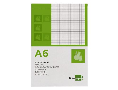 Bloco de apontamentos liderpapel din a6 80 f quadriculado , Liderpapel , 3323 , 8423473033238